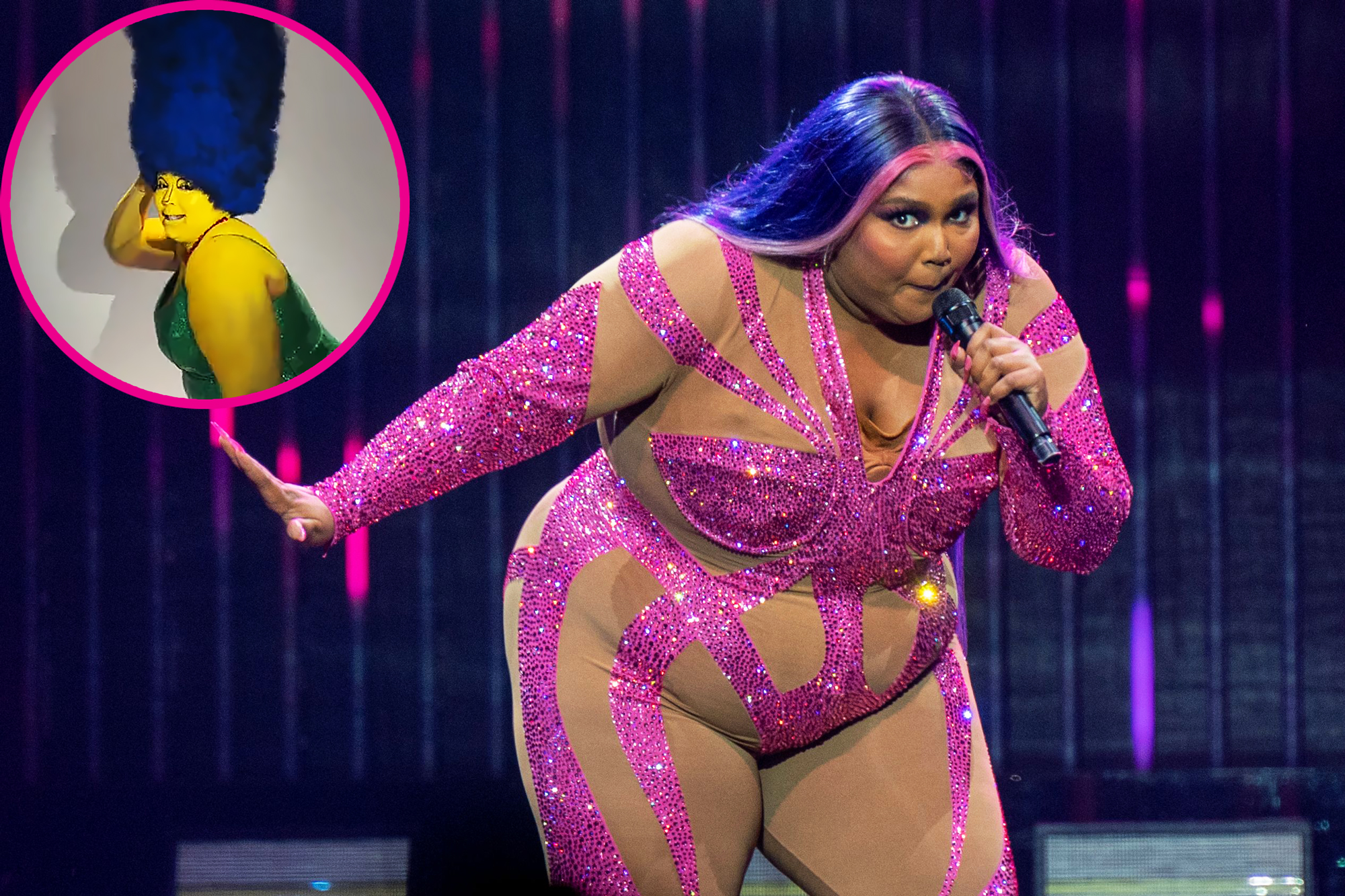 Halloween 2022: Lizzo Wears Blue Wig for Marge Simpson Costume